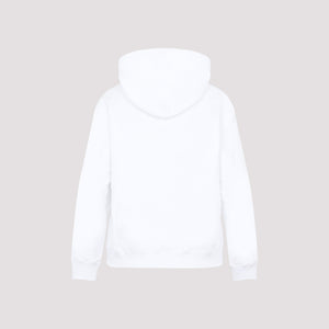 LANVIN Embroidered White Hooded Sweatshirt for Women | SS23 Collection