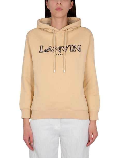 LANVIN Embroidered Logo Women's Hoodie