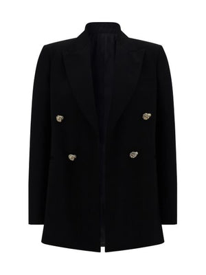 LANVIN 2024 Fashion Must-Have: Chic Black Suit Jacket for Women