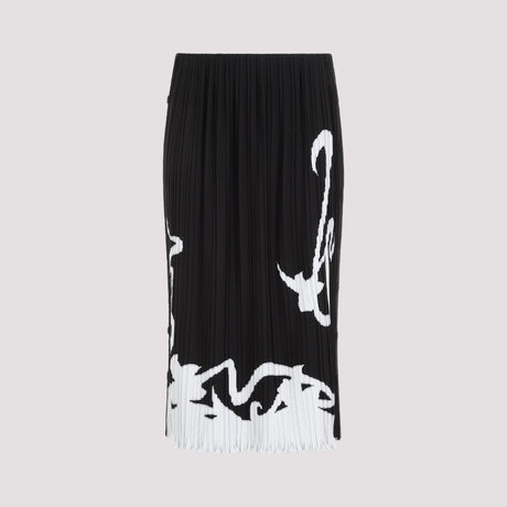 LANVIN Elegant Long Black Skirt for Women - SS24