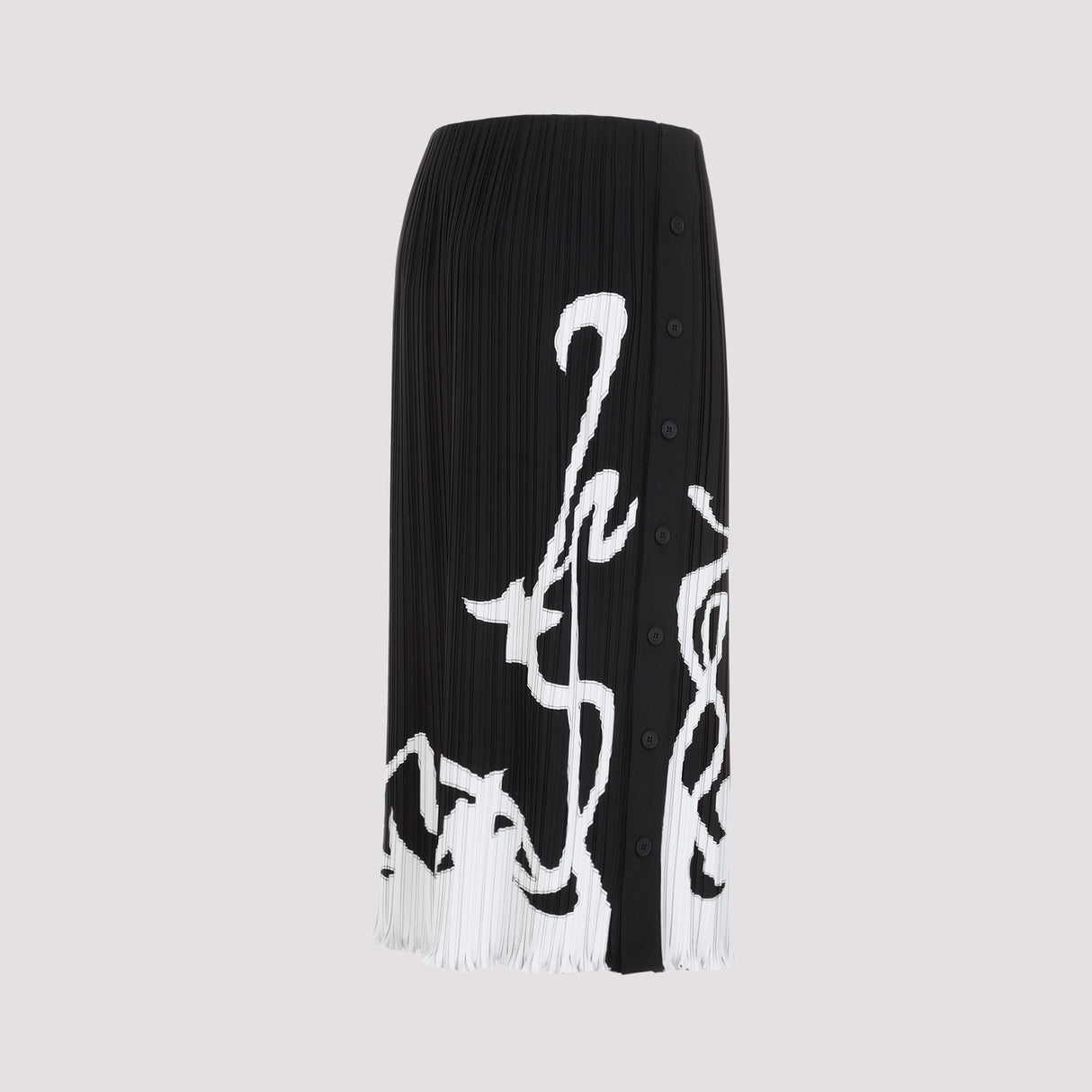 LANVIN Elegant Long Black Skirt for Women - SS24