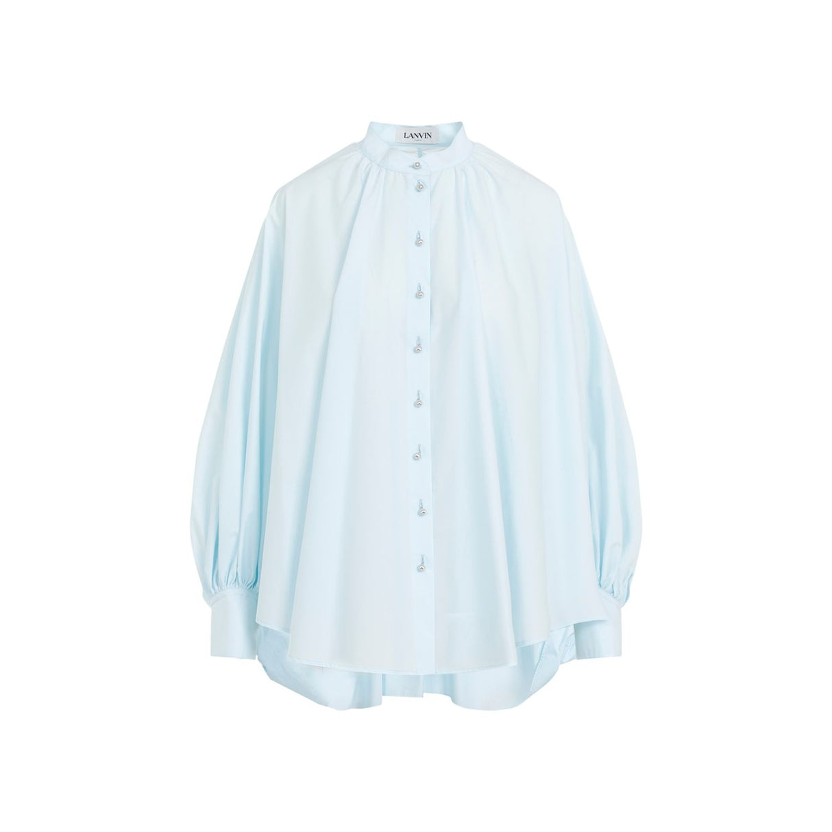 LANVIN Puff Sleeve Cotton Shirt