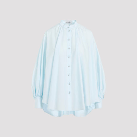 LANVIN Puff Sleeve Cotton Shirt