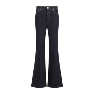 LANVIN Wide Leg Denim Trousers for Women