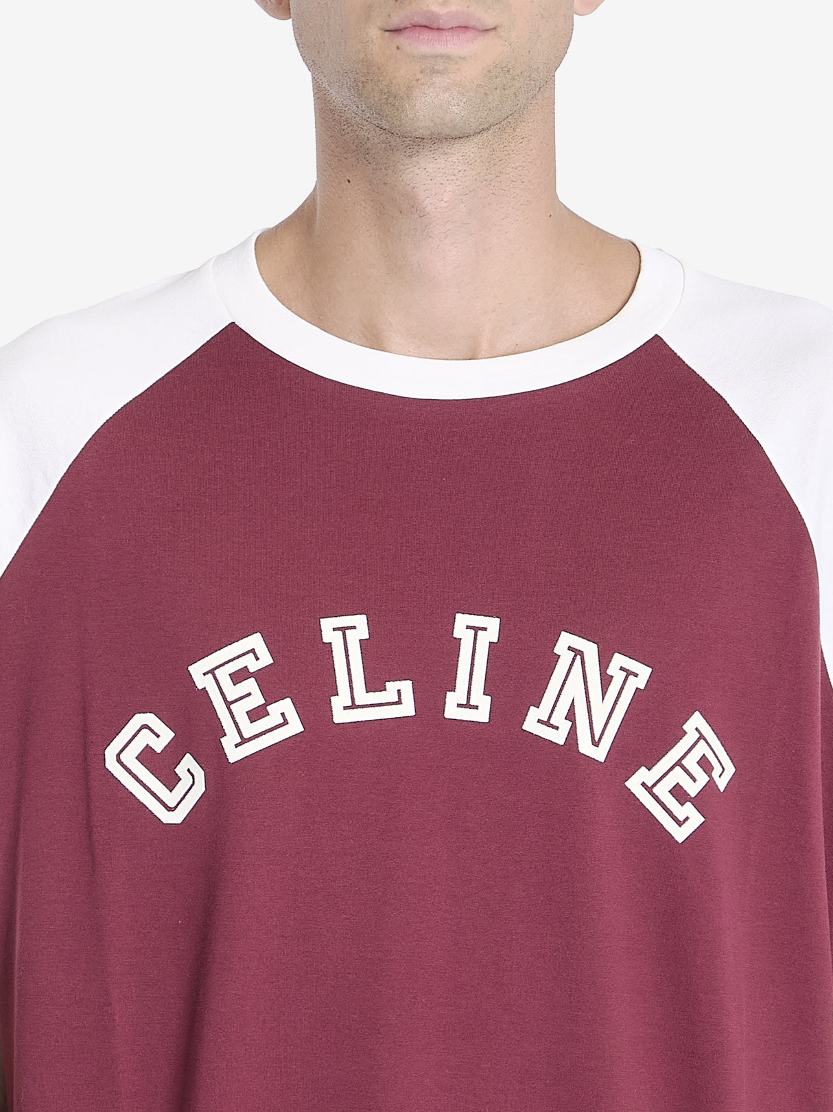 CELINE Men's Loose Fit Short-Sleeved Crewneck T-Shirt