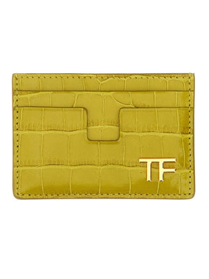 TOM FORD Mini Leather Card Holder with Logo