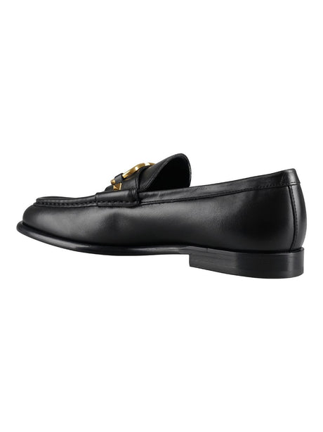 VALENTINO GARAVANI Stylish Men's Black Laced Up Dress Shoes for Any Occasion
