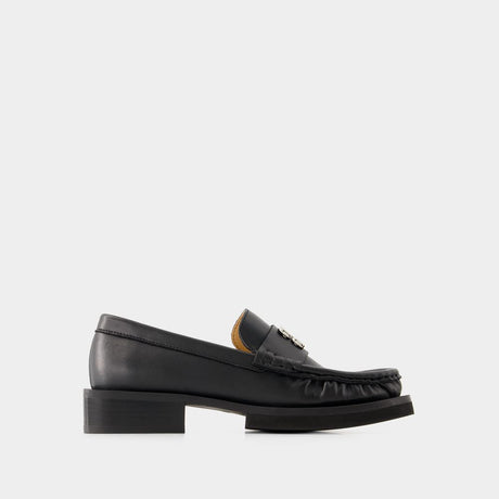 GANNI Effortless Style Loafers with Butterfly Logo