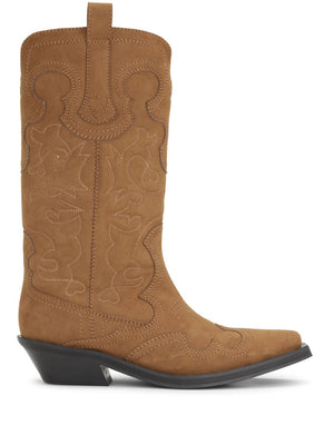 GANNI Western Embroidered Boots