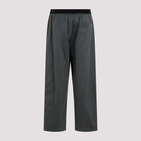 MAISON MARGIELA Men's Gray Cotton Pants for SS24