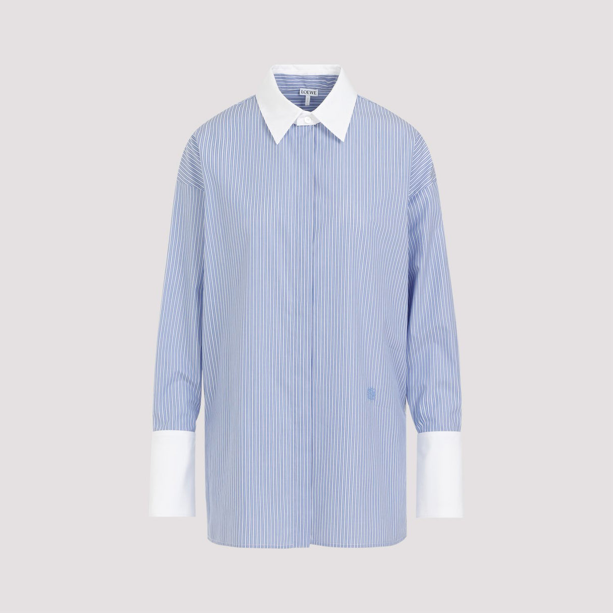 Deconstructed Cotton Shirt in Blue - SS24 Collection