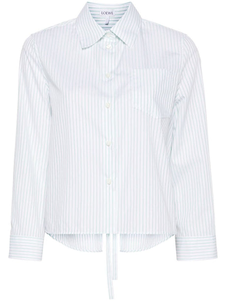 LOEWE Classic Cotton Shirt with Cut-Out Detail - Size Options Available