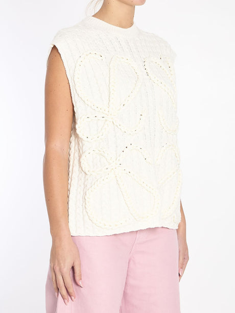 LOEWE Relaxed Fit Vest with Braided Anagram - SS25