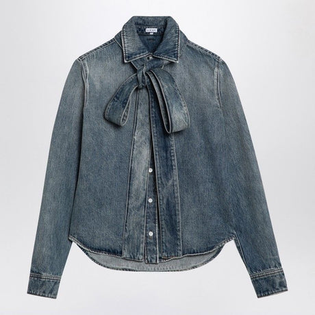 LOEWE Chic Denim Shirt with Removable Bow