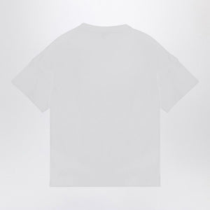 LOEWE Elegant White Cotton T-Shirt with Signature Chest Logo