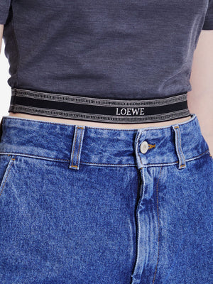 LOEWE Chic Charcoal Cropped Polo