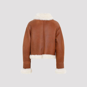 LOEWE Shearling Leather Jacket for Women - FW24