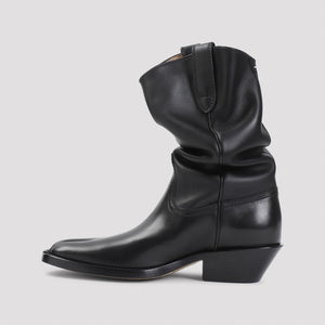 MAISON MARGIELA Western-Inspired Tabi Leather Boots for Women