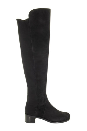 STUART WEITZMAN Black Suede Over-the-Knee Boots for Women - Classic and Stylish