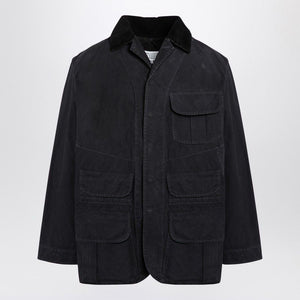 MAISON MARGIELA Men's Waxed Cotton Jacket with Removable Collar