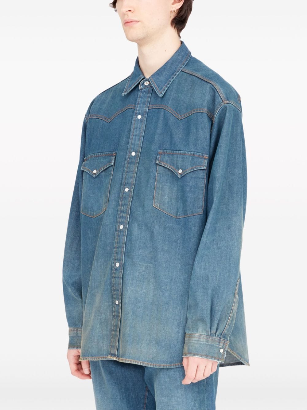 MAISON MARGIELA Indigo Blue Denim Shirt