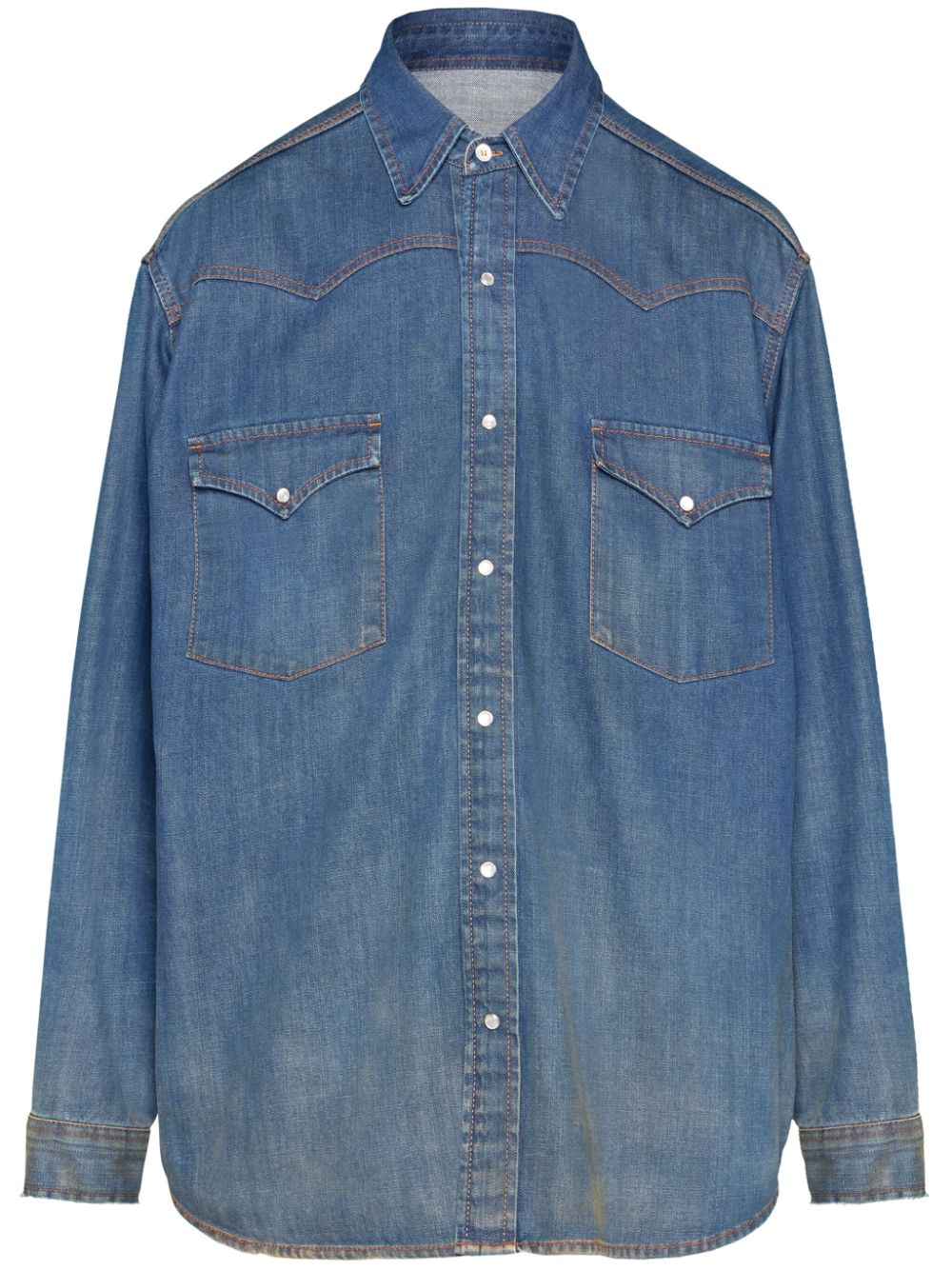 MAISON MARGIELA Indigo Blue Denim Shirt