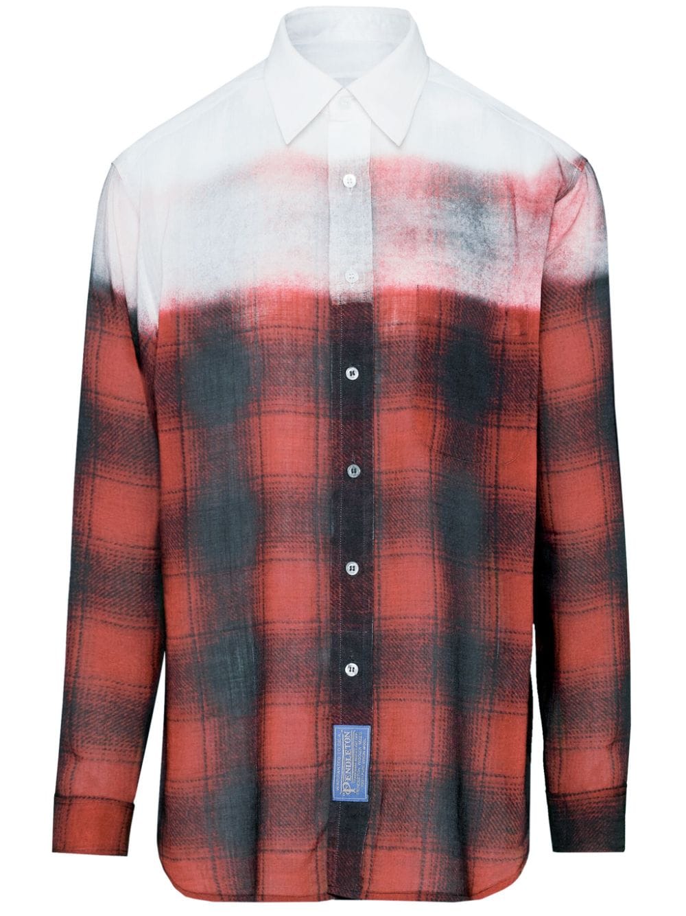 Red Check Print Shirt for Men