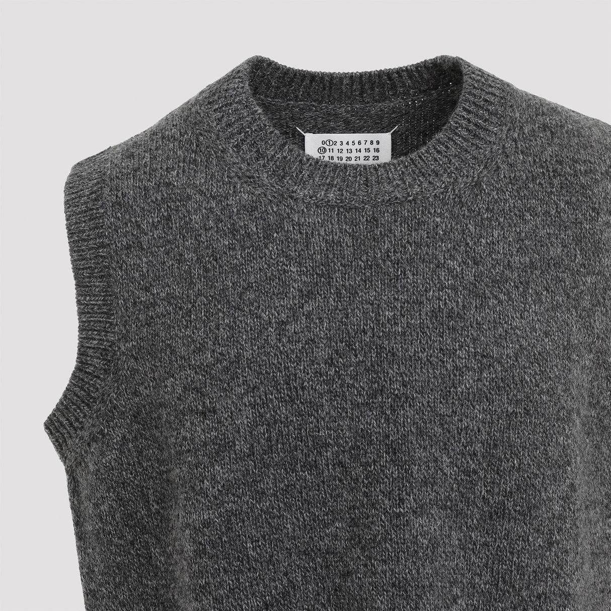 MAISON MARGIELA Luxury Grey Wool Vest for Men