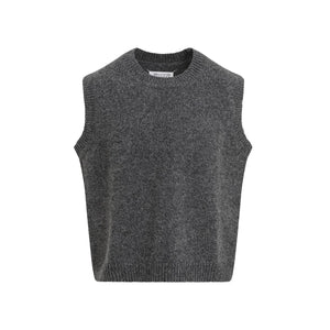 MAISON MARGIELA Luxury Grey Wool Vest for Men