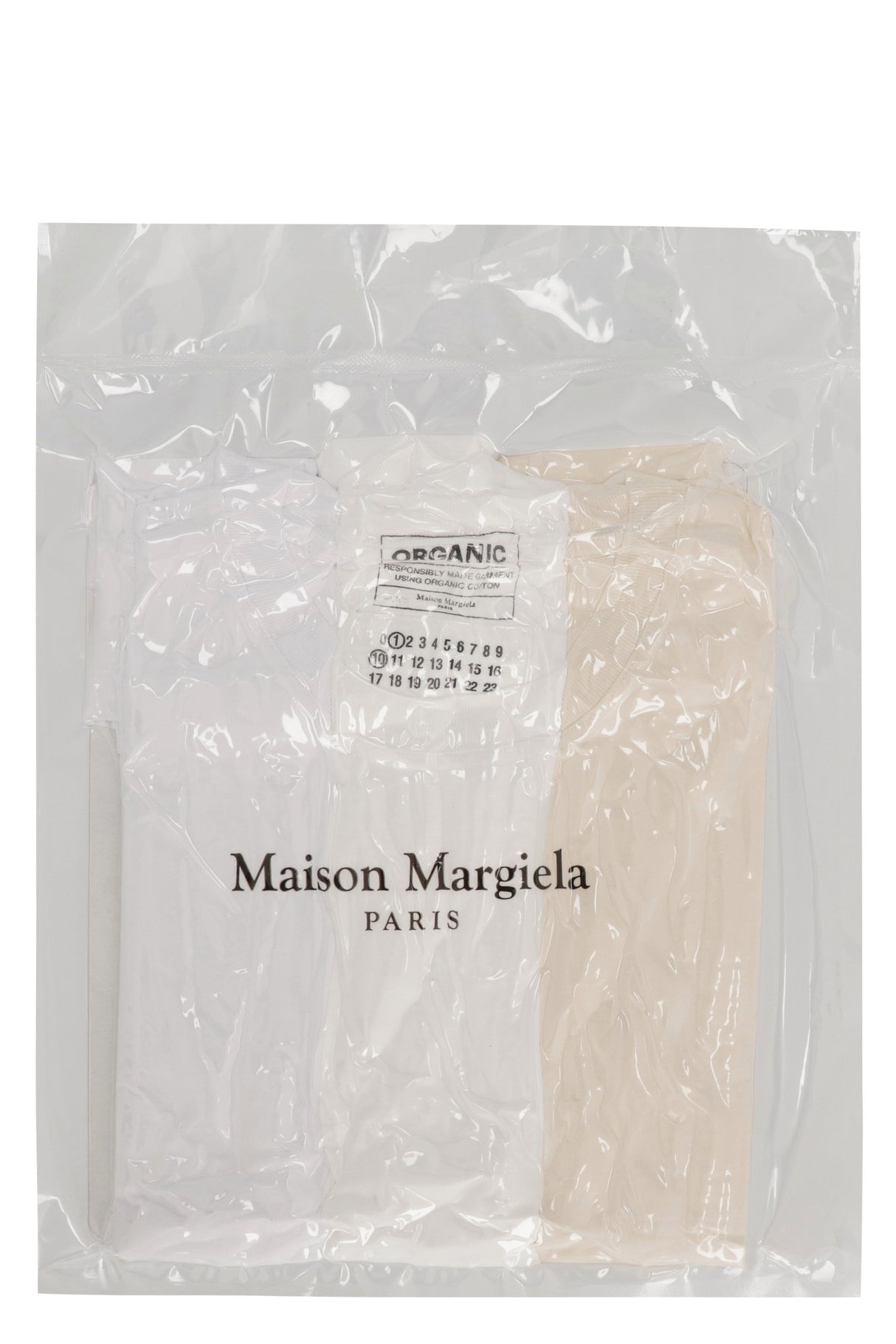 MAISON MARGIELA Set of Three Solid Color Cotton T-Shirts