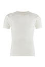 MAISON MARGIELA Mens Ivory Ribbed Knit Cotton T-Shirt for SS23