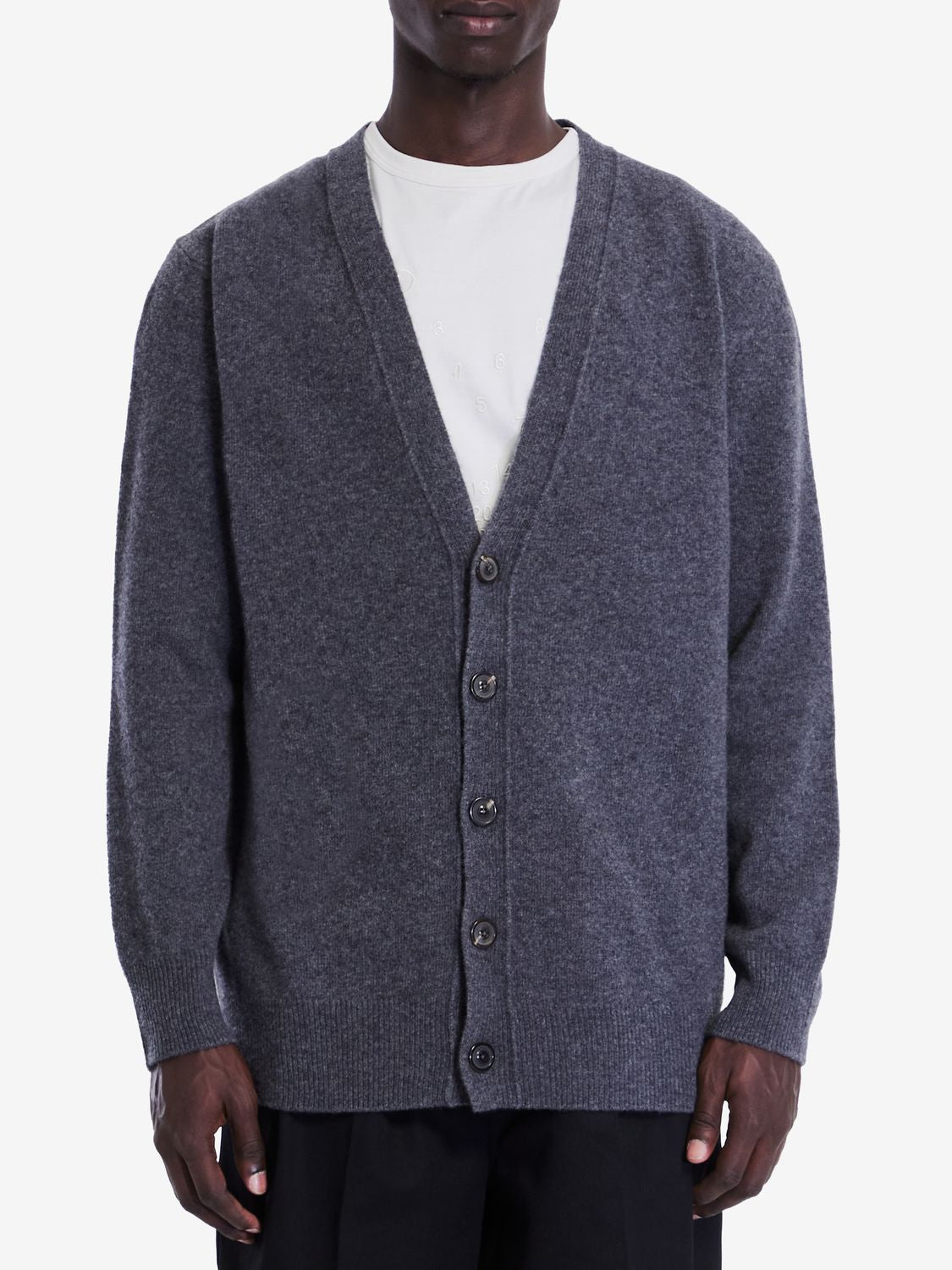 MAISON MARGIELA Luxurious Beige Wool Cardigan for Men