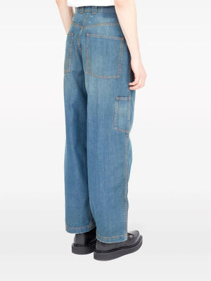 Blue Vintage Americana Wash Relaxed Fit Jeans