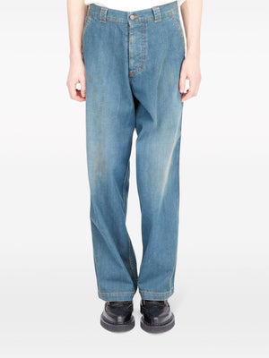 Blue Vintage Americana Wash Relaxed Fit Jeans