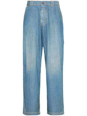 MAISON MARGIELA Blue Vintage Americana Wash Relaxed Fit Jeans