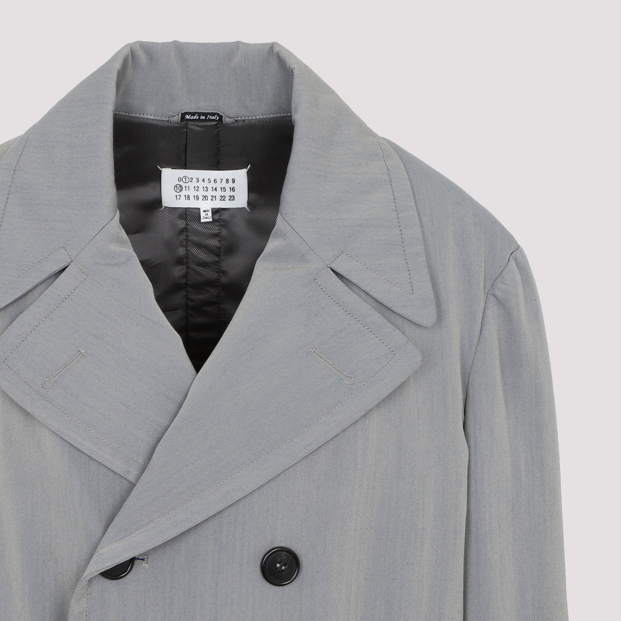 MAISON MARGIELA Changeable Double-Breasted Jacket in Cotton Wool Twill