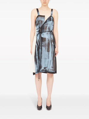 MAISON MARGIELA Blue Silk Dress for Women - SS24 Collection