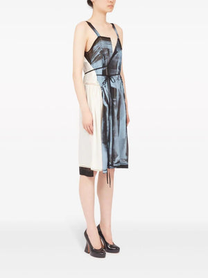 MAISON MARGIELA Blue Silk Dress for Women - SS24 Collection