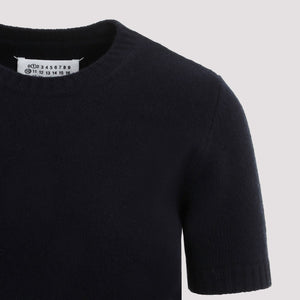 MAISON MARGIELA Elegant Blue Crewneck Sweater