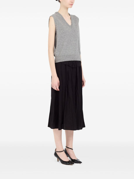 MAISON MARGIELA Sleeveless V-Neck Wool Cardigan for Women