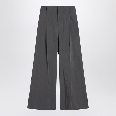 MAISON MARGIELA Pleated Wide Leg Trousers with High Waist