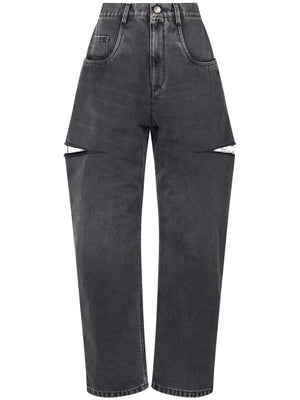 MAISON MARGIELA High-Rise Tapered Black Jeans for Women