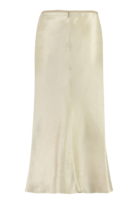 MAISON MARGIELA Ivory Embroidered A-Line Skirt for Women made of 100% Silk - SS23 Collection