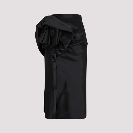 Black Midi Skirt for Women from Maison Margiela