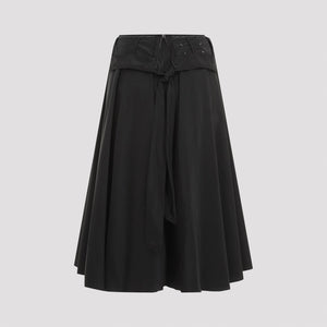 MAISON MARGIELA Elegant Midi Skirt in Black