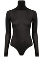 MAISON MARGIELA Elegant High-Neck Black Bodysuit