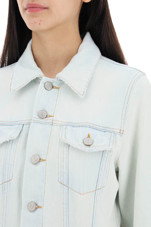 MM6 MAISON MARGIELA Light Blue Lightweight Denim Jacket - Women's Outerwear