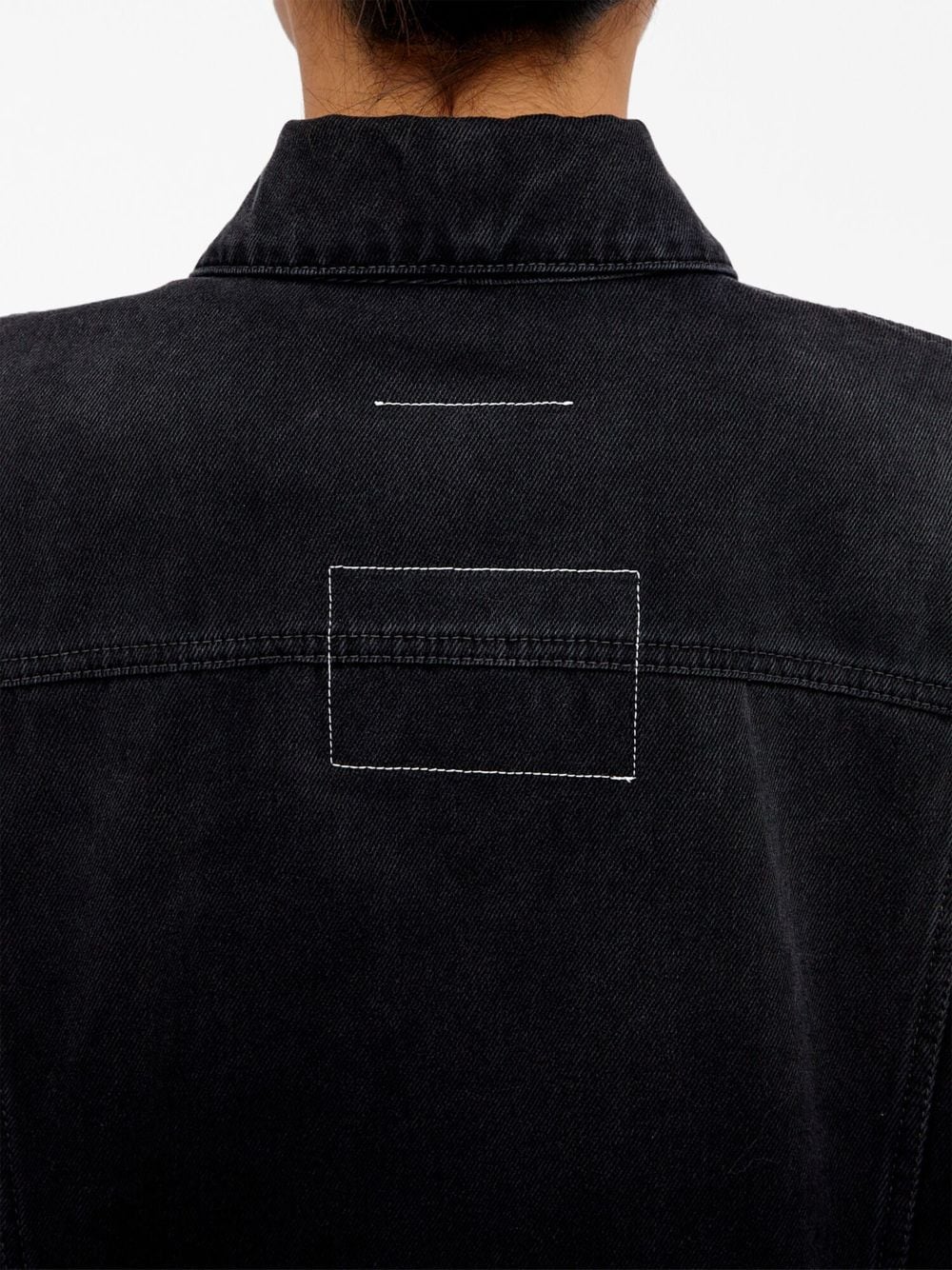 MM6 MAISON MARGIELA Black Denim Jackets for Women in 23FW Collection