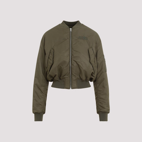 MM6 MAISON MARGIELA Emerald Polyamide Bomber Jacket