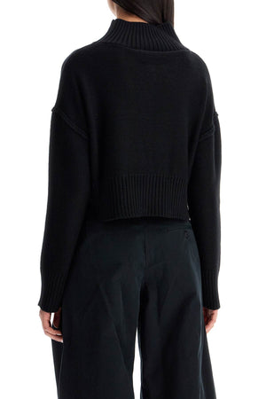 MM6 MAISON MARGIELA Chic Destroyed Wool-Blend Cropped Sweater